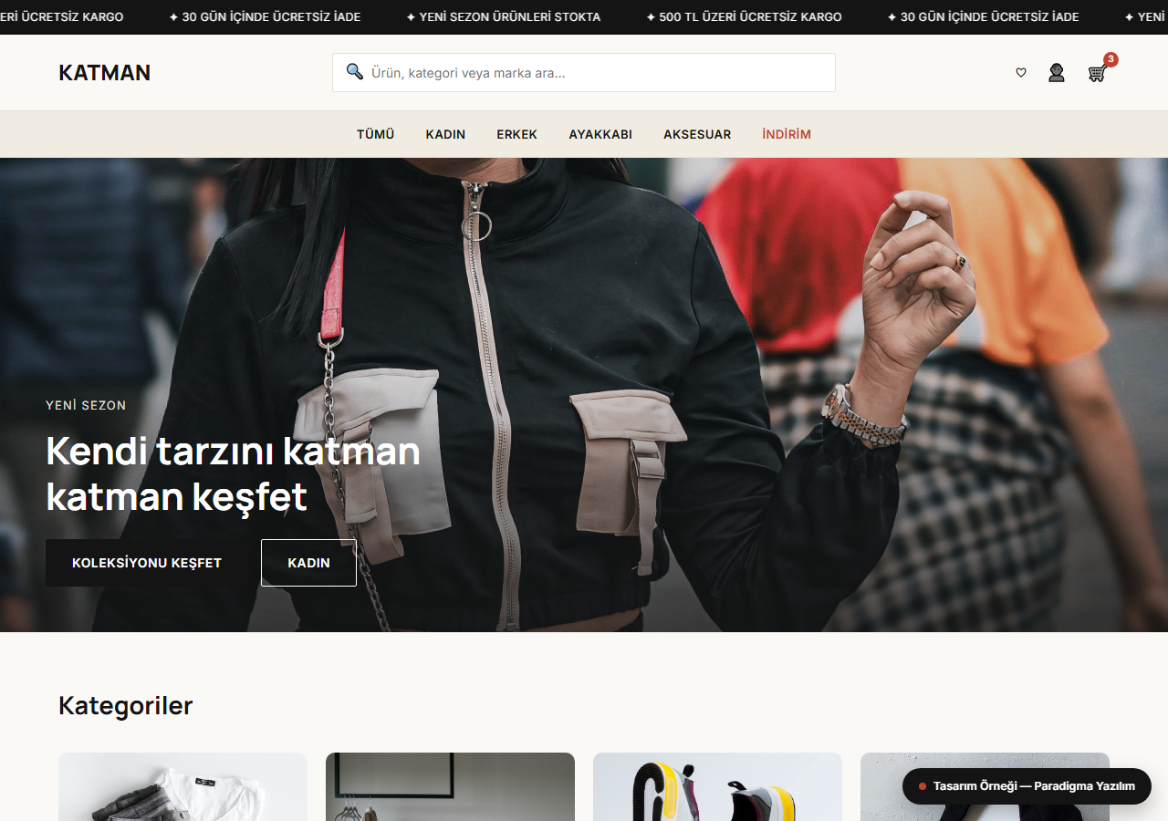 Katman — Giyim Mağazası Tasarımı