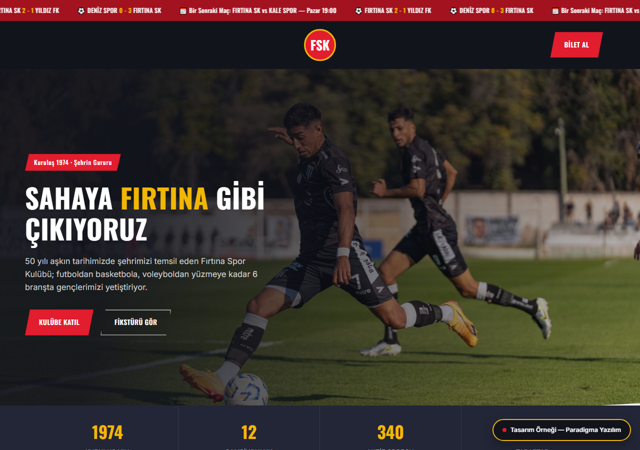 Spor Kulübü Tasarımı